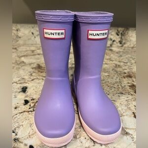 Hunter Purple Rain boots size 9 toddler
